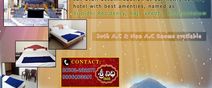 Accommodation for pilgrims visiting Bhadrachalam Godavari Pushkaralu